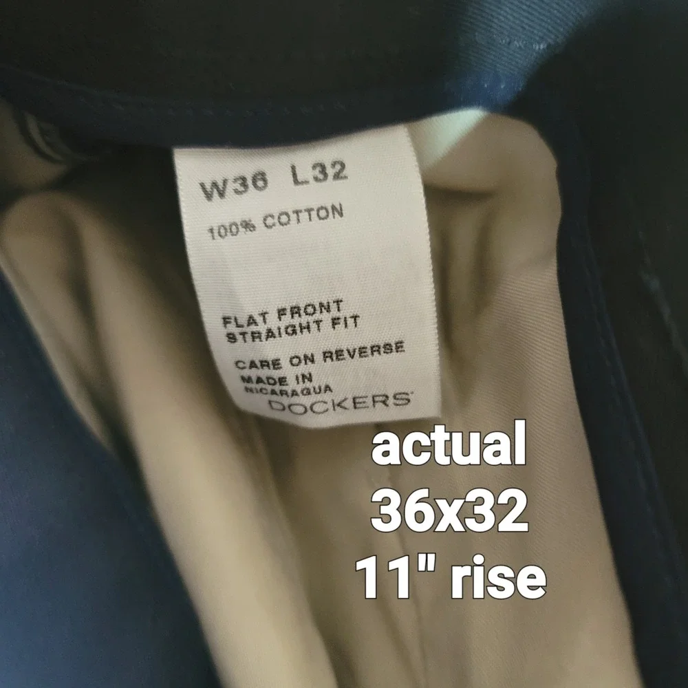 Dockers D2 Straight Fit Black Chino Pants Minimalist 36x32 Smart Casual Cotton